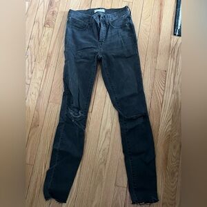 Black Madewell 9” high rise skinny jean